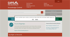 Desktop Screenshot of knowledge.capsresearch.org